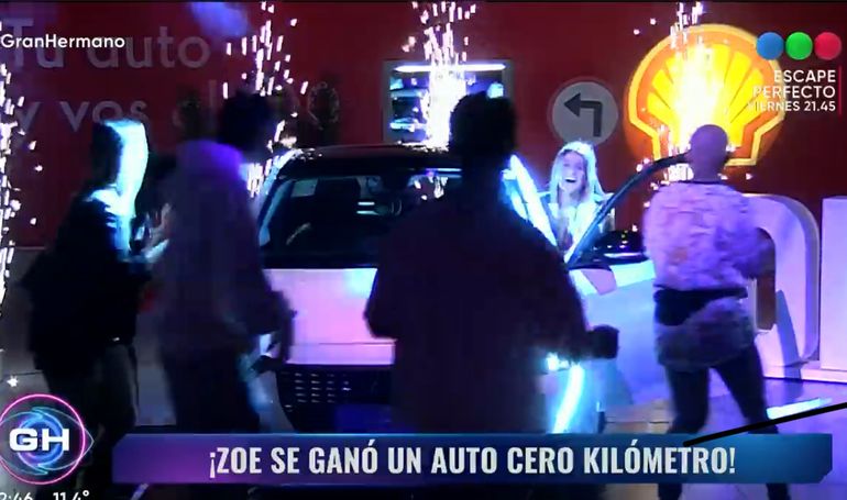 Zoe se llevó el auto 0Km de Gran Hermano en una Zoe se llevó el auto 0Km de Gran Hermano en una