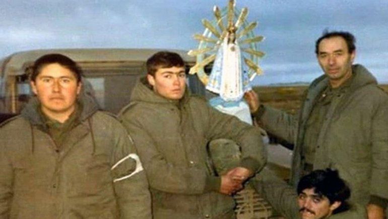Llega la Virgen de Luján que estuvo en la guerra de Malvinas