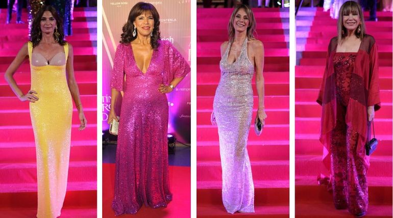 Mariana Arias, Anamá Ferreyra, Nequi Galoti y Mora Furtado, algunos de los íconos de la pasarela argentina que se dieron cita en el Martín Fierro de la Moda. 