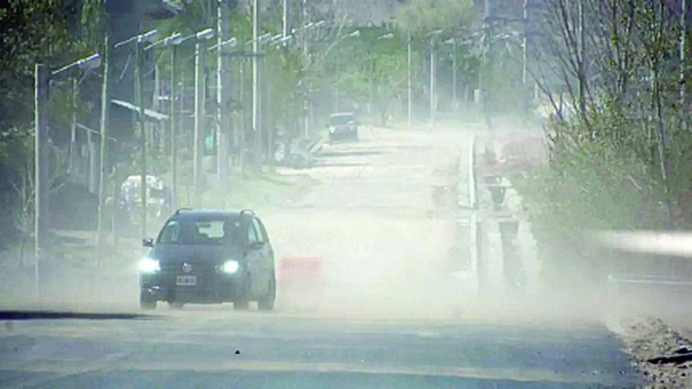 Las ráfagas podrían llegar hoy a los 78 kilómetros.