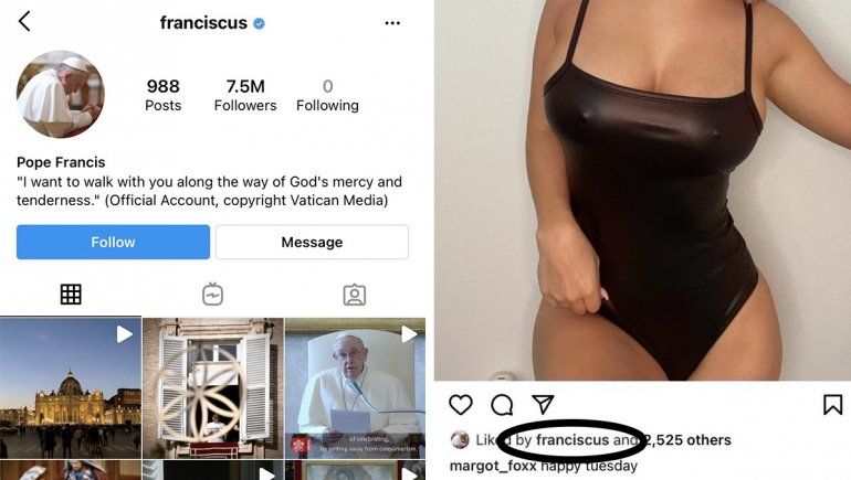 El Papa Francisco y otro like hot: ¿error o fake?