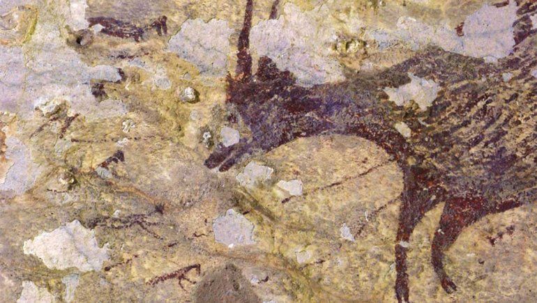 La pintura rupestre de caza más antigua de la humanidad