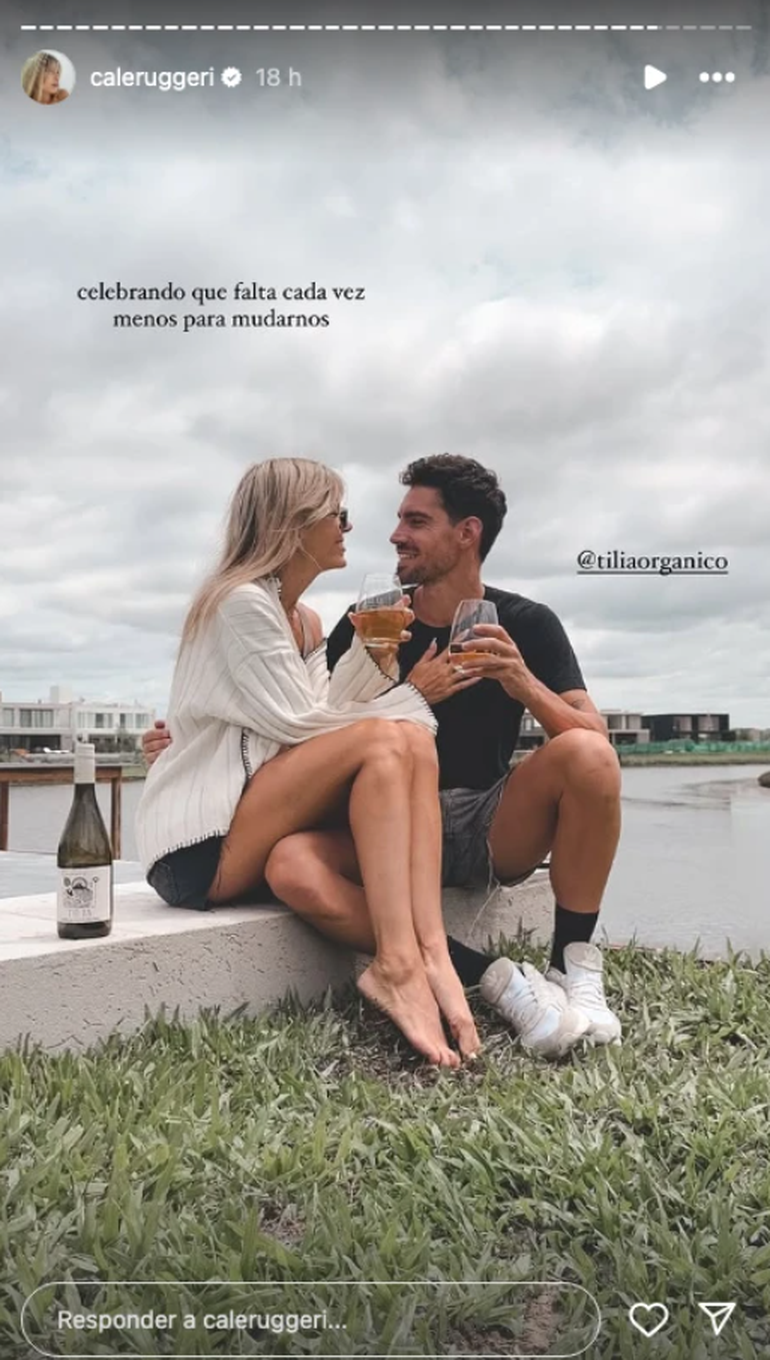 Cande Ruggeri celebra su próxima mudanza en Nordelta. Cande Ruggeri celebra su próxima mudanza en Nordelta.