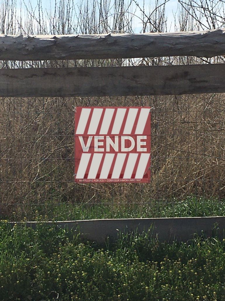 Los carteles de venta en chacras contra el río. Algunas están muy cerca de la cota de inundación y esto se desnudó con la crecida. Los carteles de venta en chacras contra el río. Algunas están muy cerca de la cota de inundación y esto se desnudó con la crecida.