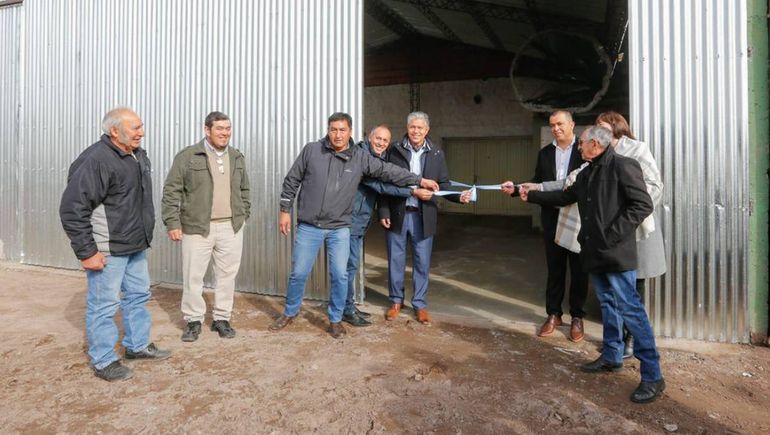 La inauguración del centro de acopio de forraje. La inauguración del centro de acopio de forraje. 