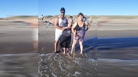 Abuela coraje: superó al COVID y conoció el mar a sus 109 años