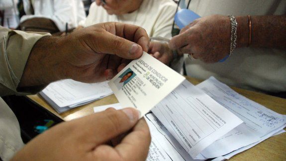 Los carnets hallados en los operativos tenían mala calidad de impresión.&nbsp;