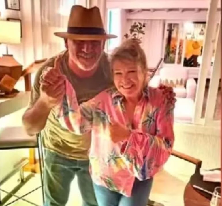 Soledad Silveyra junto a su novio, José Luis Vázquez. Soledad Silveyra junto a su novio, José Luis Vázquez.