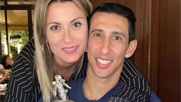 Ángel Di María y Jorgelina Cardoso