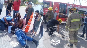 un perro se cayo a una alcantarilla y fue rescatado por policias y bomberos