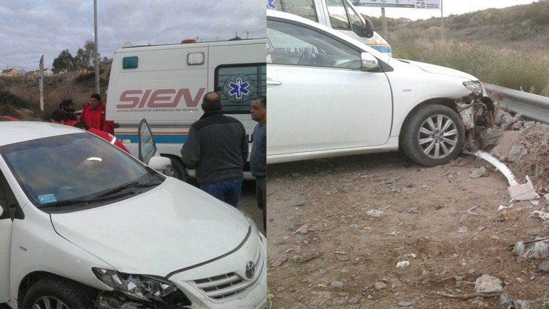 Ruta 7: quiso pasar rápido y chocó contra un camión contenedor