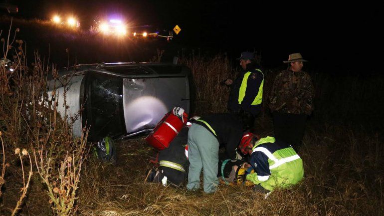Buscaban a una mujer víctima de un vuelco, pero el conductor iba solo