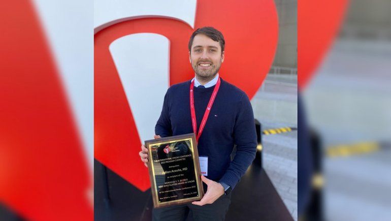 Premiaron en EE.UU. a un joven médico argentino
