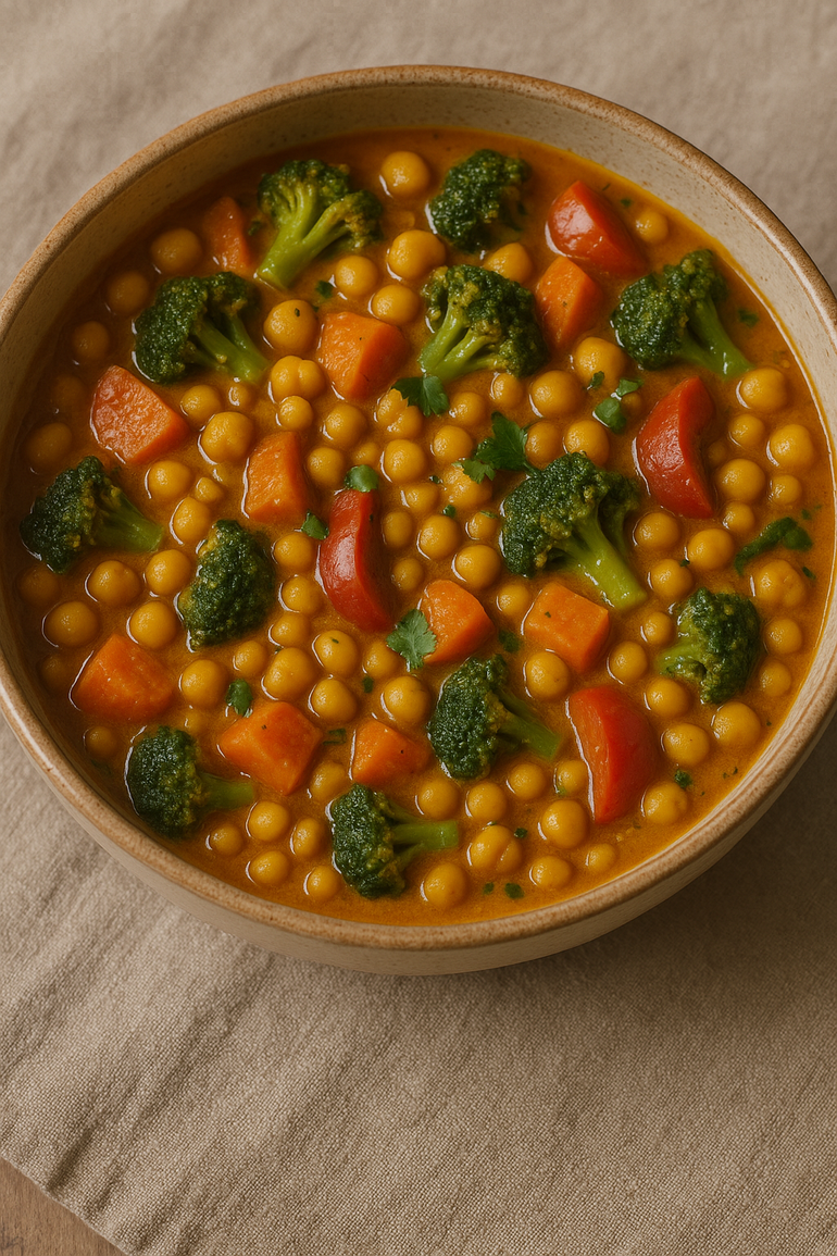 Curry de garbanzos, un plato ideal para combatir el frio. Curry de garbanzos, un plato ideal para combatir el frio.