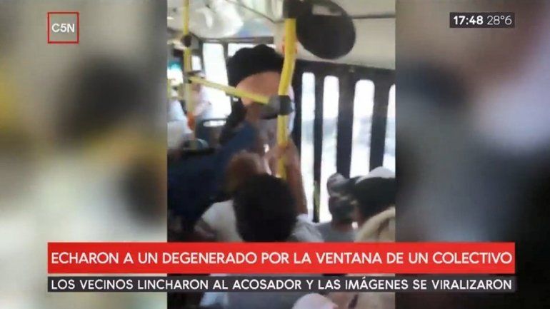 Tras salir por la ventana