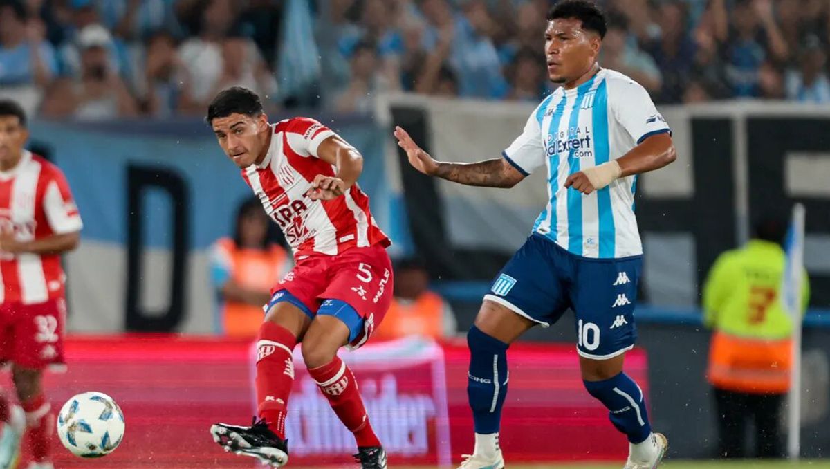 Joaquín Mosqueira fue el autor del gol en la derrota de Racing.