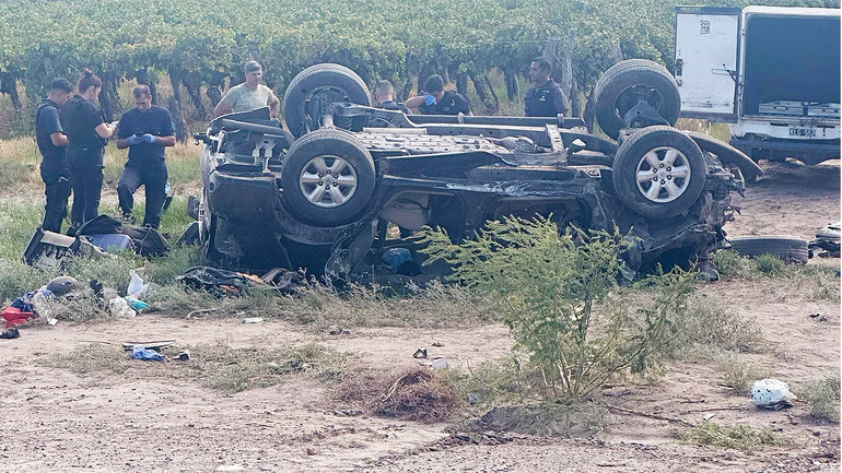 El vuelco fatal en la Ruta 7 causó la muerte de tres personas / Foto 