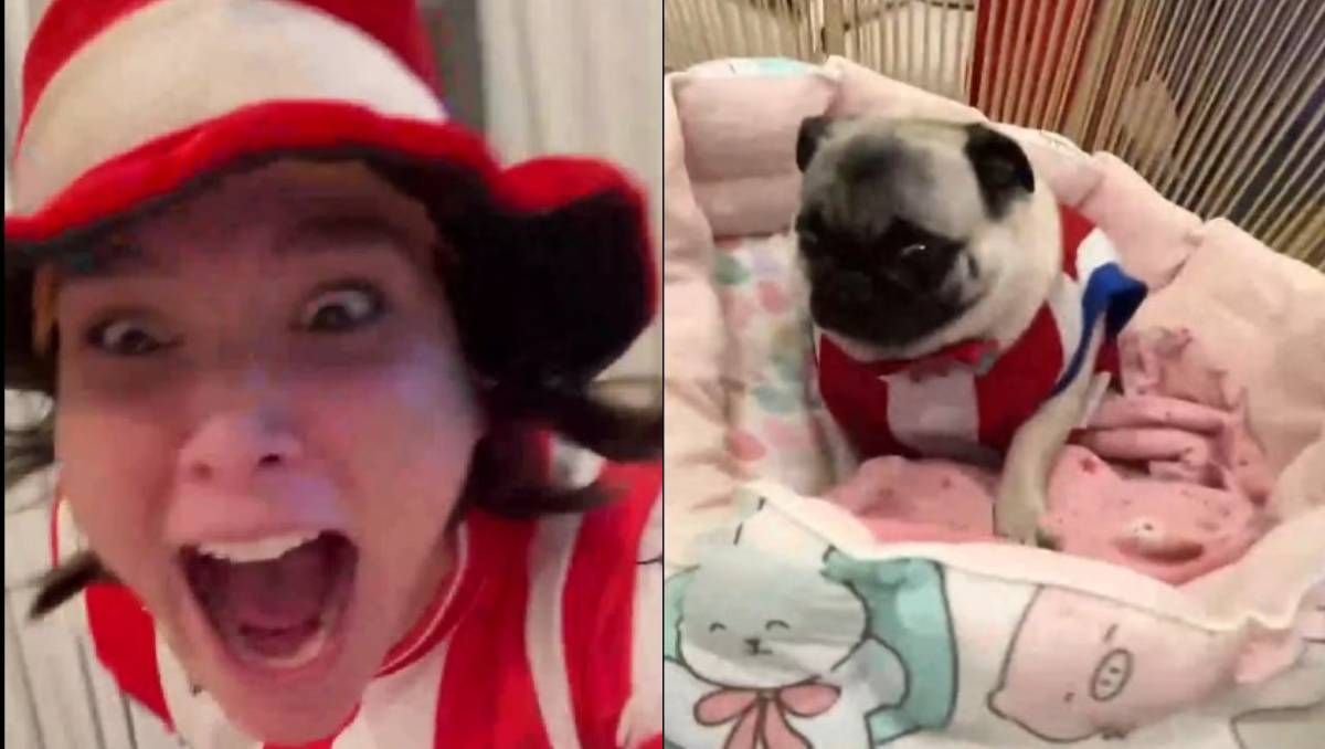 La reacción viral del perro de Lali González tras el triunfo de Paraguay