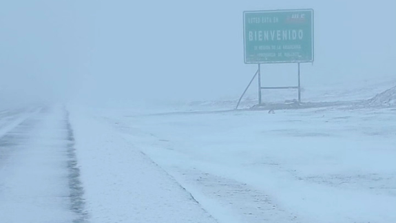 Alerta amarilla por viento y nevadas en Neuquén.