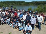 Visitaron un establecimiento modelo ubicado sobre la margen norte del río Negro. Foto: gobierno de la provincia
