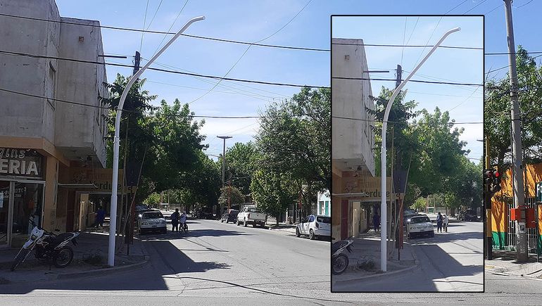 Para qué son los postes blancos que están instalando en todo Cipolletti