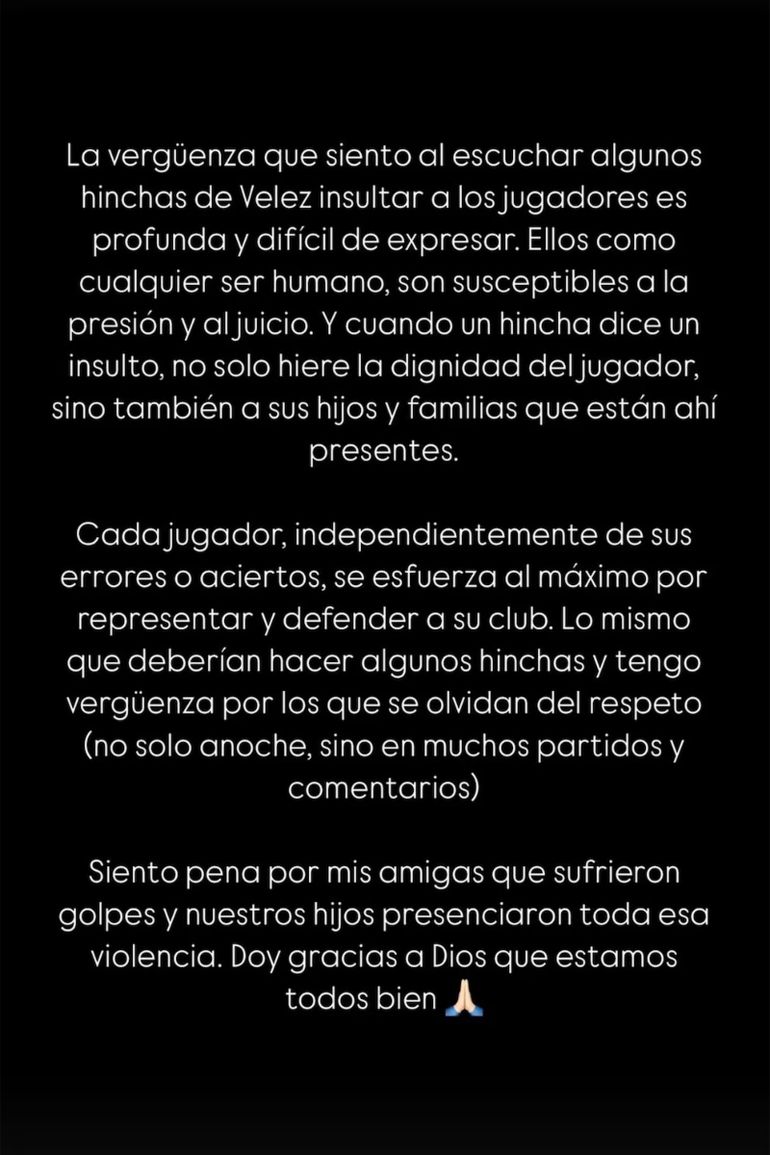 Magalí, la pareja de Emanuel Mammana, habló de la polémica con los hinchas de Vélez Magalí, la pareja de Emanuel Mammana, habló de la polémica con los hinchas de Vélez