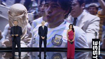 el emotivo homenaje a maradona en los premios the best el emotivo homenaje a maradona en los premios the best
