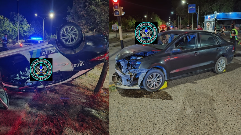 Impactante accidente entre un auto y un patrullero terminó con graves heridos | LM Neuquen Impactante accidente entre un auto y un patrullero terminó con graves heridos