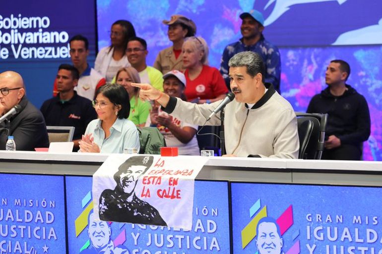 Icolás Maduro en un acto en Caracas Icolás Maduro en un acto en Caracas