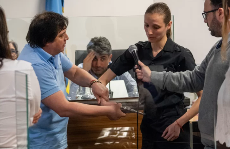 El acusado Roberto Neil, en el juicio que lo tiene como único acusado por la muerte de Cuevas. El acusado Roberto Neil, en el juicio que lo tiene como único acusado por la muerte de Cuevas. 