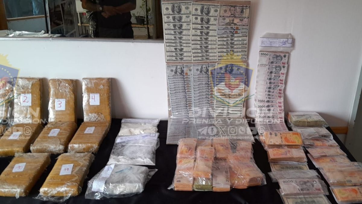 El Departamento Antinarcóticos de Neuquén encabezó la investigación.