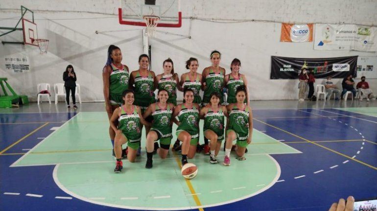 El plantel de El Biguá que juega el Integración de Básquet.