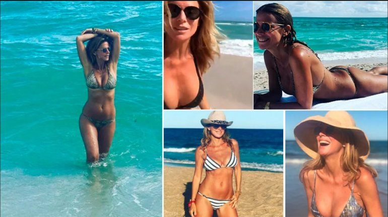 A los 51, Flavia se mostró muy sexy en las playas de Punta