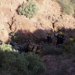 La Policía trabaja en el lugar del siniestro | LM Neuquen La Policía trabaja en el lugar del siniestro