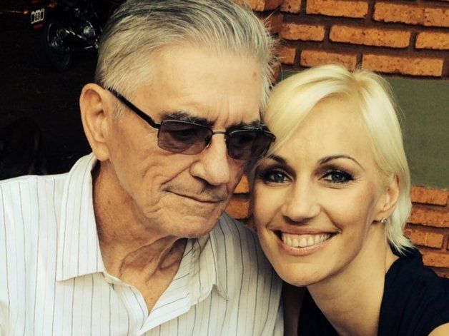 Ingrid Grudke fue a Misiones y le dio el último adiós a su papá