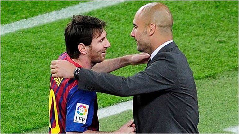 Messi y Guardiola en Barcelona Messi y Guardiola en Barcelona