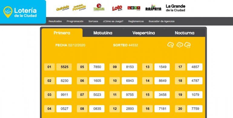 Seguí la Quiniela de la Ciudad