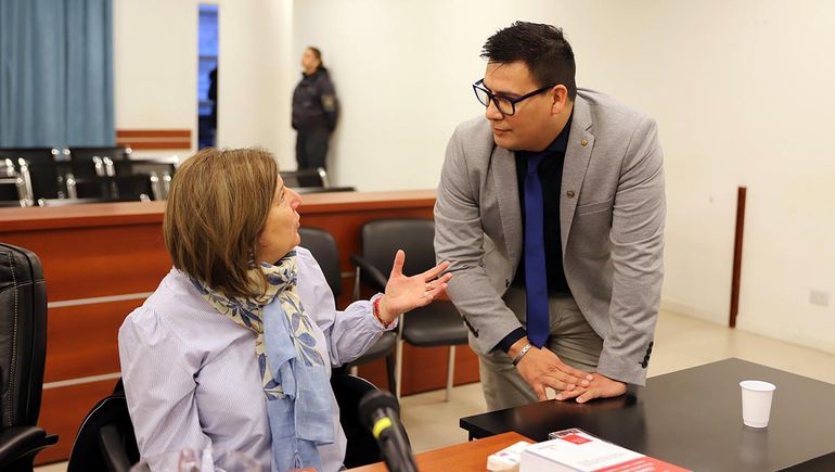 Los defensores de algunos imputados en la causa delos planes sociales. Los defensores de algunos imputados en la causa delos planes sociales.