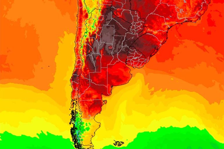El centro norte del país, azotado por una ola de calor.