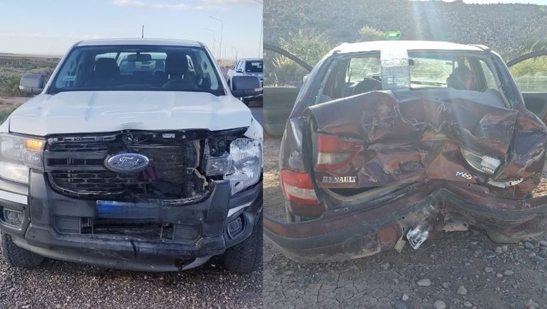 Ruta del Petróleo: dos heridos tras un violento choque en un cruce