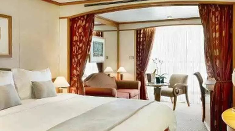 Una de las suite del crucero boutique Silver Whisper. Una de las suite del crucero boutique Silver Whisper.