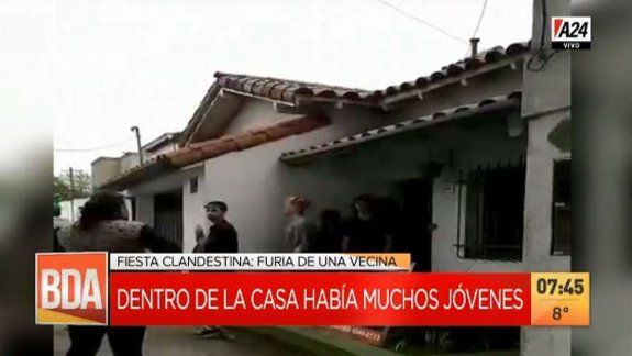 Viral: vecina indignada paró a las gritos una fiesta con más de 40 jóvenes