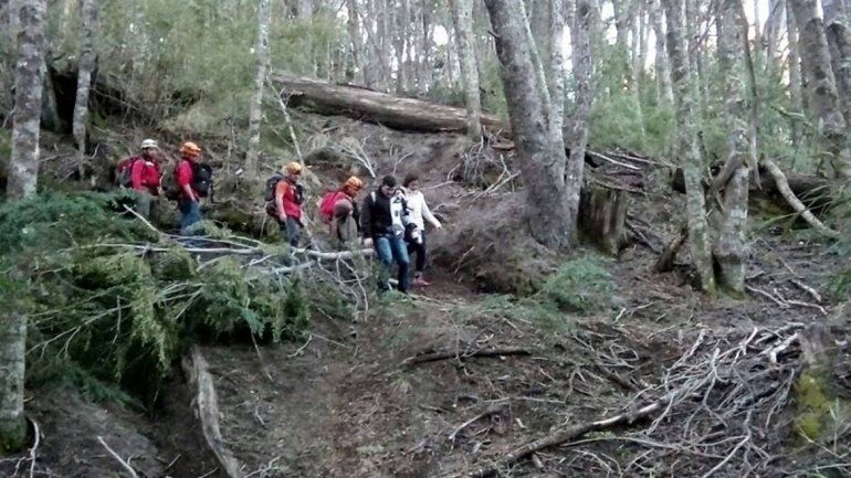 Una imagen del operativo de rescate (foto: La Angostura Digital).