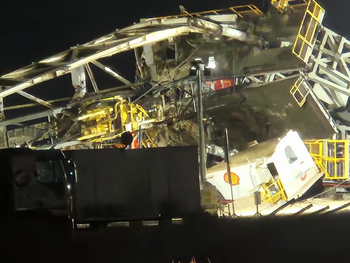 accidente en vaca muerta: una torre de perforacion colapso durante una maniobra y pudo ser una tragedia