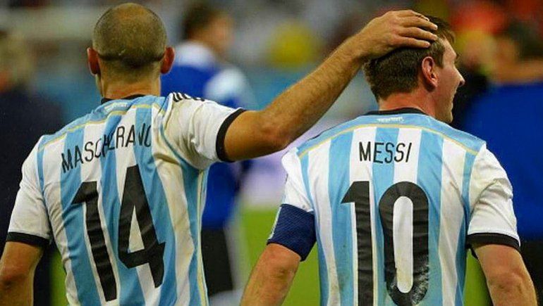 Esta es la fotografía que publicó Mascherano junto a Messi