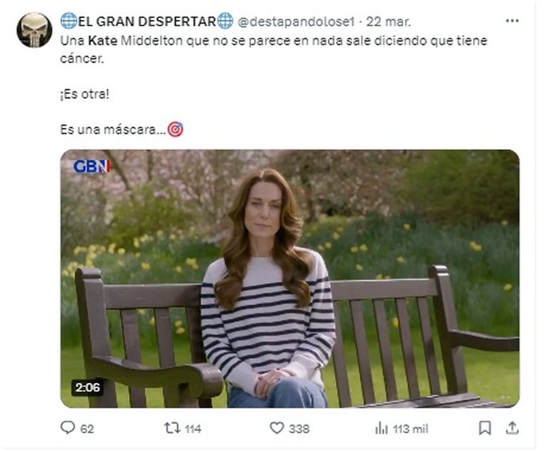 Cuentas dudosas cuestionan el video de Kate Middleton. Cuentas dudosas cuestionan el video de Kate Middleton.