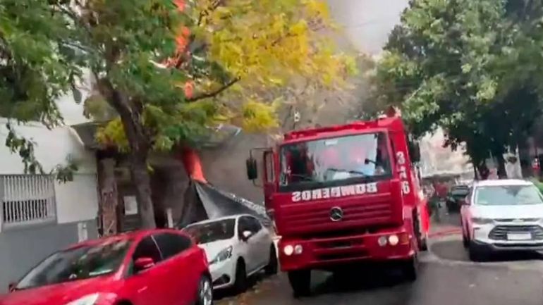 Un incendio en&nbsp;un edificio en construcción en el barrio porteño de Núñez dejó a trece obreros atrapados y otros 60 fueron evacuados. Foto: Google.