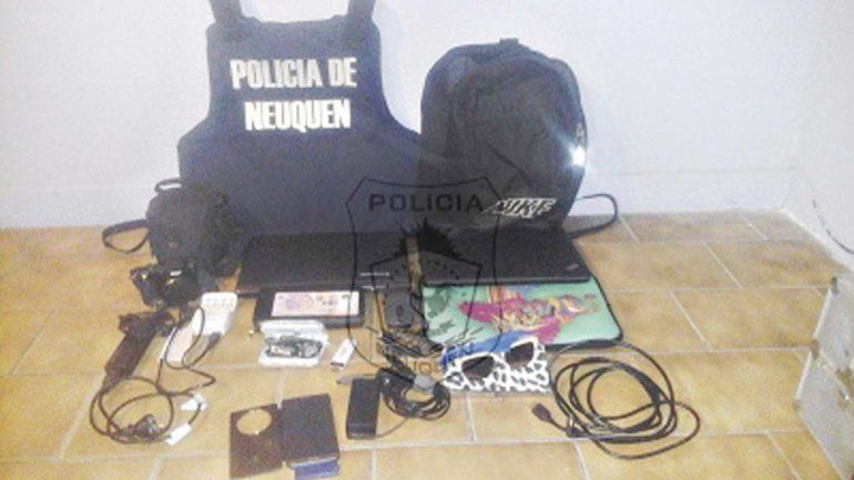 Los elementos robados fueron recuperados por la Policía.