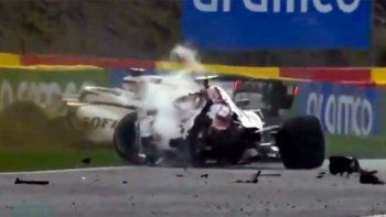 el tremendo accidente en el gp de belgica de la formula 1 el tremendo accidente en el gp de belgica de la formula 1