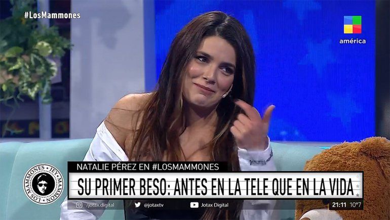 Natalie Pérez reveló que su primer beso fue en la ficción
